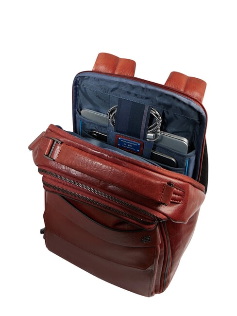 S141 Zaino in pelle, porta PC 14" CUOIO - Zaini da lavoro porta PC