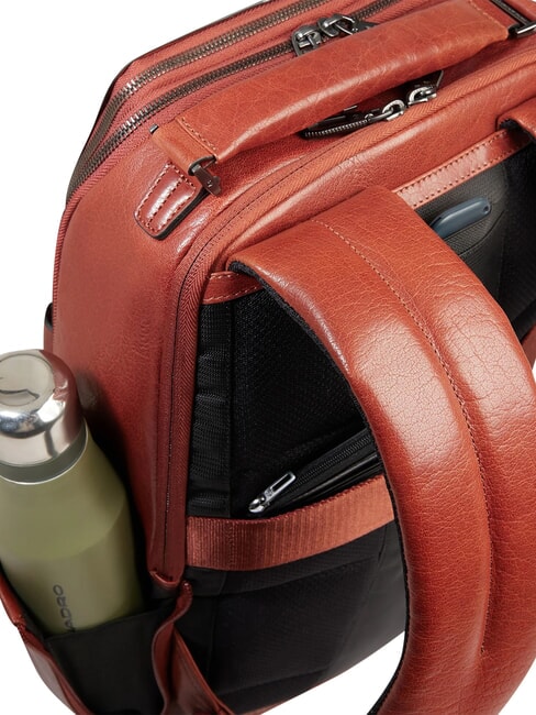 S141 Zaino in pelle, porta PC 14" CUOIO - Zaini da lavoro porta PC