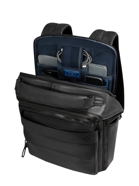 S141 Zaino in pelle, porta PC 14" Nero - Zaini da lavoro porta PC