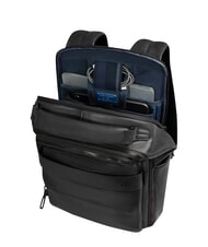 PIQUADRO S141 Zaino in pelle, porta PC 14" Nero - Zaini da lavoro porta PC - 3