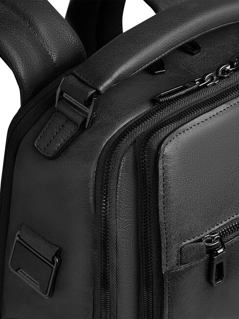 S141 Zaino in pelle, porta PC 14" Nero - Zaini da lavoro porta PC