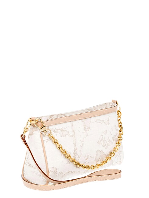 GEO CLASSIC Borsa a spalla con catena e tracolla bianco - Borse Donna