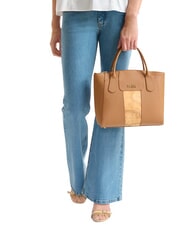 ALVIERO MARTINI PRIMA CLASSE BLOO CITY Borsa a mano con tracolla, in tessuto goffrato TABACCO - Borse Donna - 2