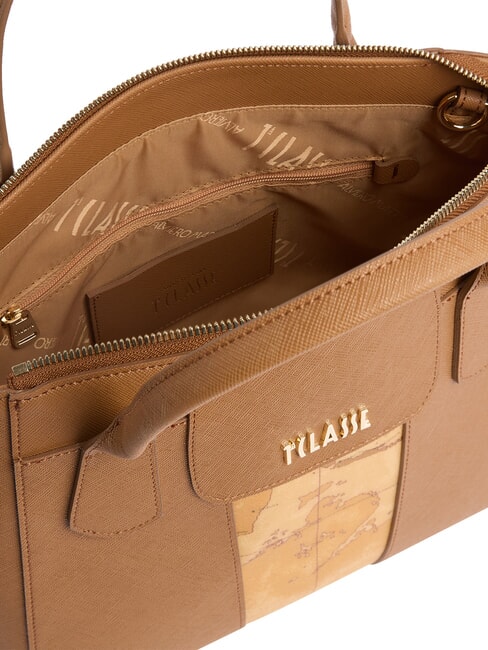 BLOO CITY Borsa a mano con tracolla, in tessuto goffrato TABACCO - Borse Donna