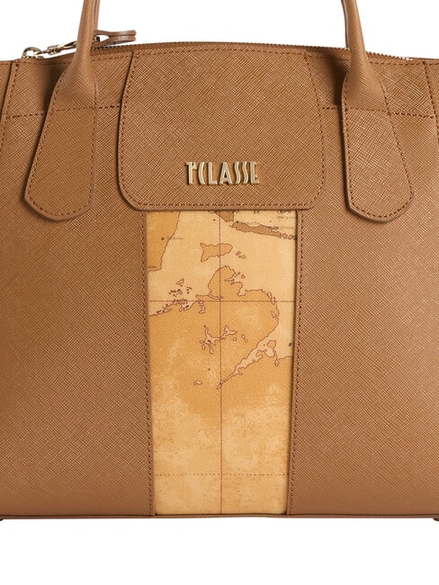 BLOO CITY Borsa a mano con tracolla, in tessuto goffrato TABACCO - Borse Donna