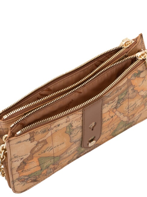 ESCAPE GEO Borsa a spalla con catena e tracolla TABACCO - Borse Donna