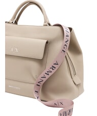 ARMANI EXCHANGE NICOLE Borsa a mano con tasca e tracolla sand - Borse Donna - 5