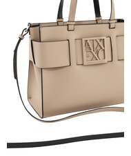 ARMANI EXCHANGE A|X BUCKLE Borsa a mano con tracolla sand - Borse Donna - 8
