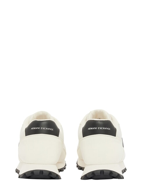 DROP MICROSUEDE Sneakers con logo a contrasto off white+black - Scarpe Uomo