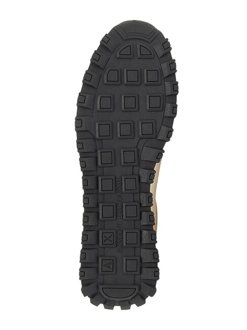 DROP MICROSUEDE Sneakers con logo a contrasto off white+black - Scarpe Uomo