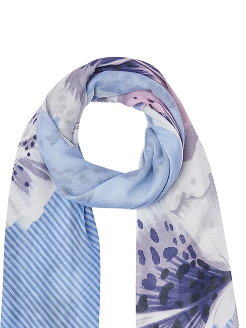 FLOWER ORCHID Foulard bright blue wave - Sciarpe