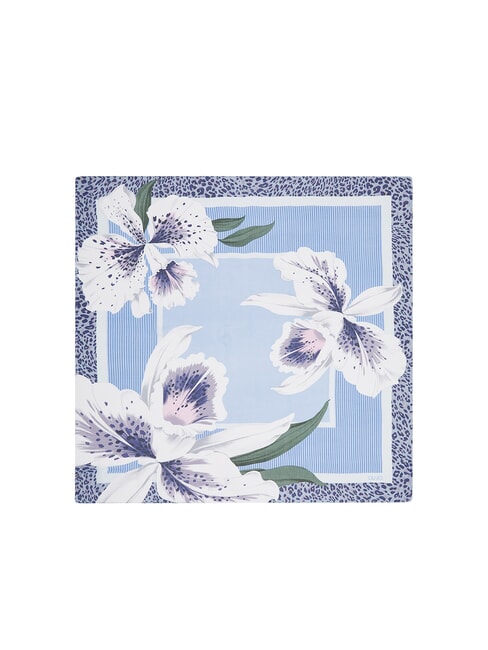 FLOWER ORCHID Foulard bright blue wave - Sciarpe