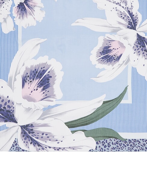 FLOWER ORCHID Foulard bright blue wave - Sciarpe