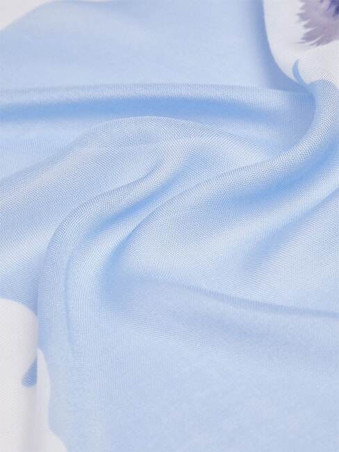 FLOWER ORCHID Foulard bright blue wave - Sciarpe