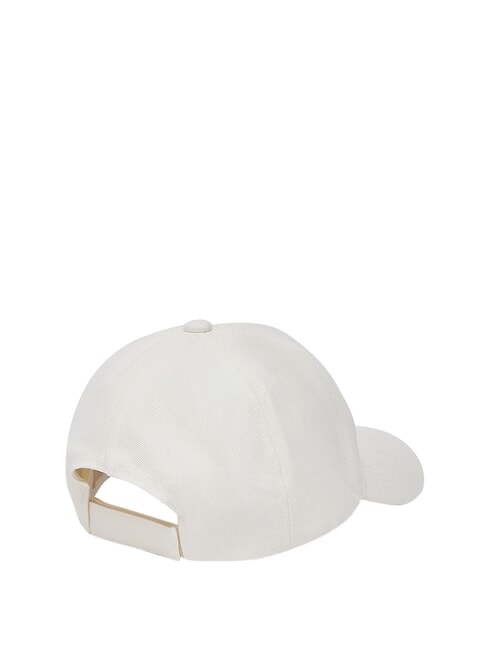LOGO STRIPED Cappello con visiera white cream - Cappelli