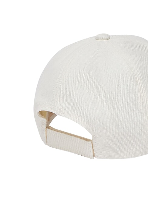 LOGO STRIPED Cappello con visiera white cream - Cappelli