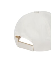 LIUJO LOGO STRIPED Cappello con visiera white cream - Cappelli - 5