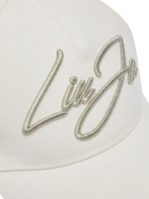 LOGO STRIPED Cappello con visiera white cream - Cappelli