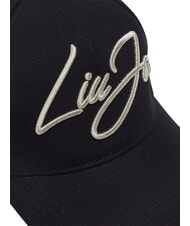 LIUJO LOGO STRIPED Cappello con visiera NERO - Cappelli - 6