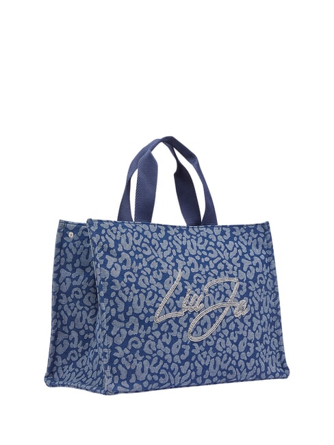 LOGO STRASS Borsa a mano, con tracolla den.blue animalier - Borse Donna