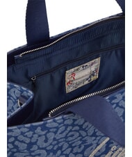 LIUJO LOGO STRASS Borsa a mano, con tracolla den.blue animalier - Borse Donna - 6