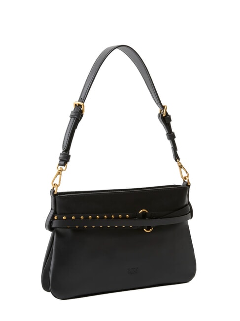 BELT BAG Borsa media, in pelle nero-antique gold - Borse Donna