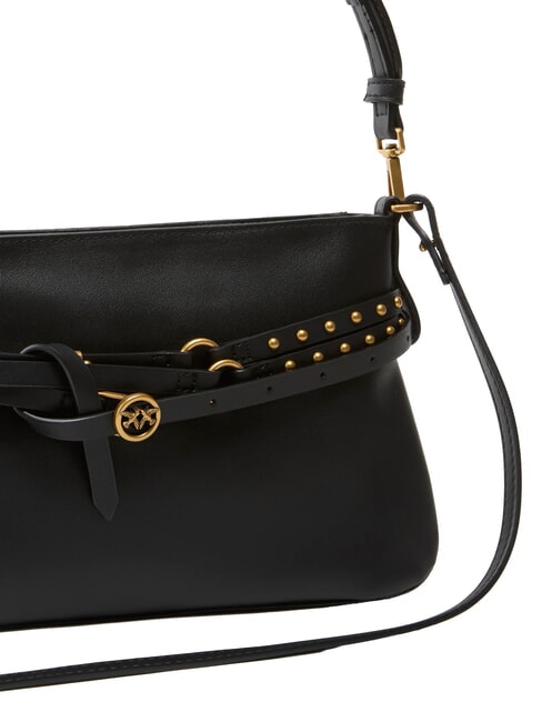 BELT BAG Borsa media, in pelle nero-antique gold - Borse Donna