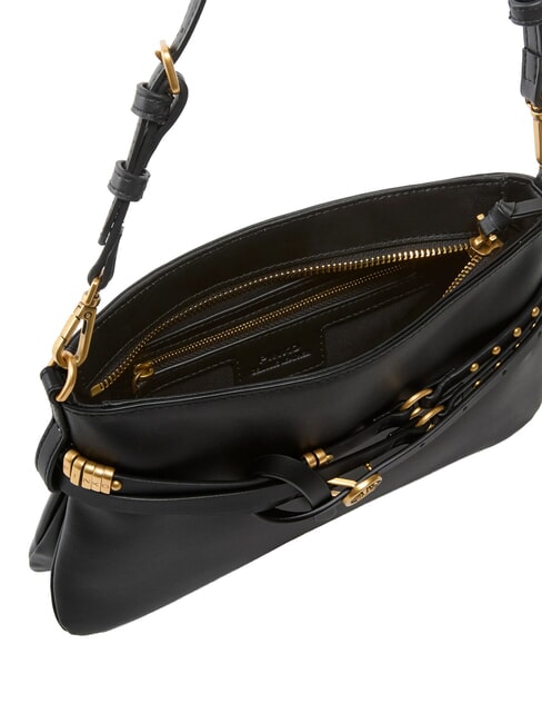BELT BAG Borsa media, in pelle nero-antique gold - Borse Donna