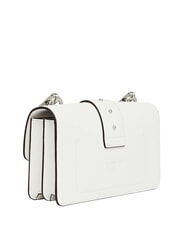 PINKO LOVE ONE MINI Borsa mini, mistopelle bianco nembo-matt. silver - Borse Donna - 2