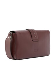 PINKO LOVE ONE CLASSIC SLOUCHY Borsa a spalla in pelle burgundy wine-old silver - Borse Donna - 2