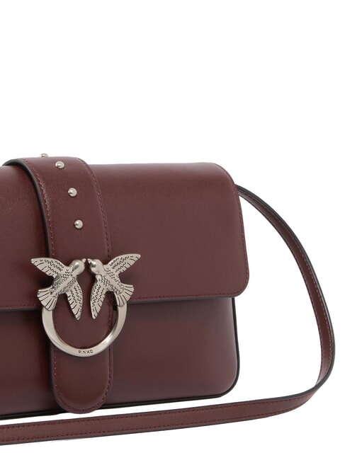 LOVE ONE CLASSIC SLOUCHY Borsa a spalla in pelle burgundy wine-old silver - Borse Donna