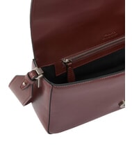 PINKO LOVE ONE CLASSIC SLOUCHY Borsa a spalla in pelle burgundy wine-old silver - Borse Donna - 4