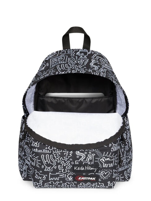 PADDED DAY PAK'R Zaino porta PC 14" con tasca porta borraccia keith haring black - Zaini Scuola & Tempo Libero