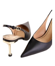 GAUD&Igrave; CRISTEL D&eacute;collet&eacute; chanel, in pelle NERO - Scarpe Donna - 3