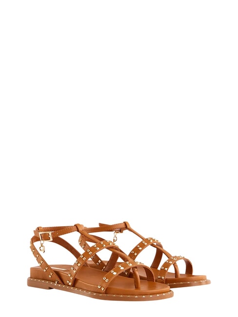 PYRUS GREEDY Sandali flat tan - Scarpe Donna