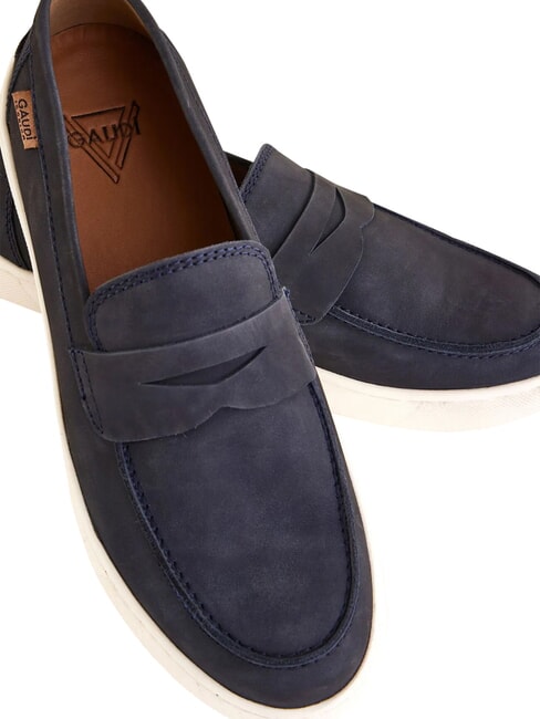 DENIS Mocassini in pelle navy - Scarpe Uomo