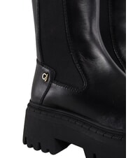 GAUD&Igrave; CORINNE Stivaletto tronchetto, in pelle NERO - Scarpe Donna - 3