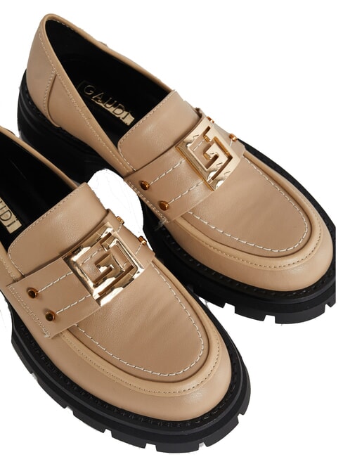 ARIEL Mocassino in pelle sand - Scarpe Donna