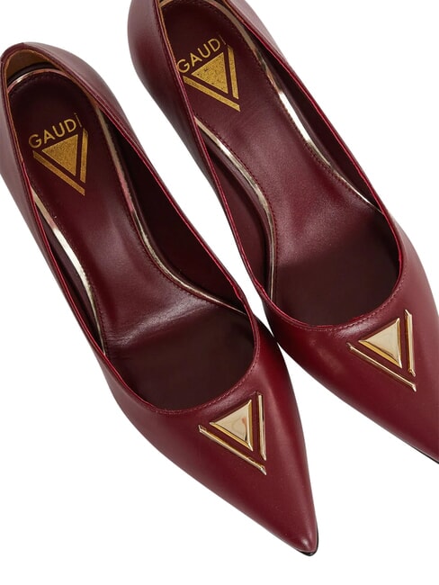 COLETTE D&eacute;collet&eacute; in pelle burgundy - Scarpe Donna