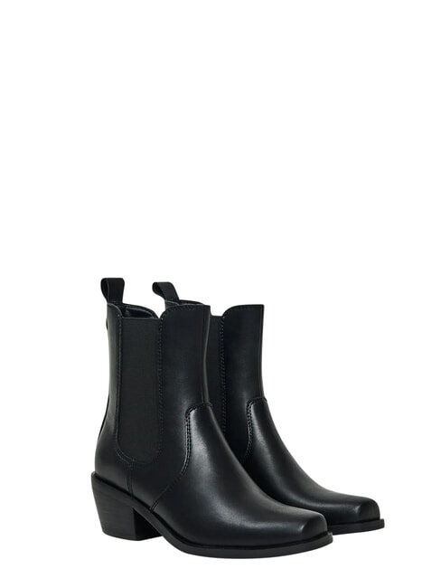 FELICIA Stivaletti tronchetti, in pelle NERO - Scarpe Donna