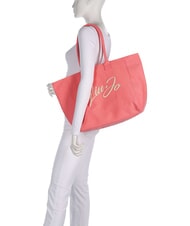 LIUJO PLENTIA Borsa a spalla shopping sugar coral - Borse Donna - 7