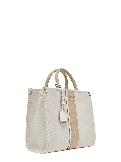 RIDHI Borsa a mano, grande, con tracolla neutro/cream - Borse Donna