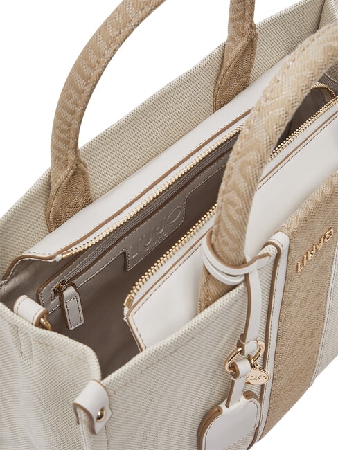 RIDHI Borsa a mano, grande, con tracolla neutro/cream - Borse Donna