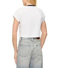 GUESS SCRIPT CROP Maglietta corta purwhite - T-shirt e Top Donna - 2