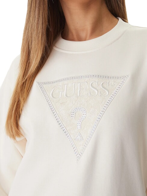 TRIANGLE LACE Felpa cremwhi - Felpe Donna