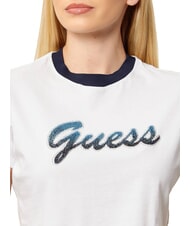 GUESS SCRIPT CROP Maglietta corta purwhite - T-shirt e Top Donna - 3