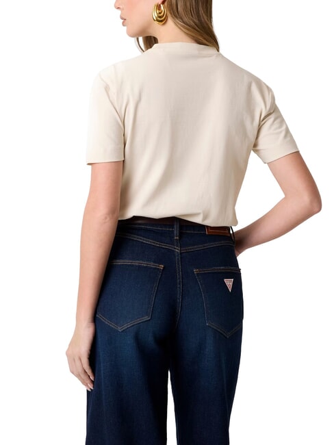 FLOWERS BOX T-Shirt in cotone pearl oyster - T-shirt e Top Donna