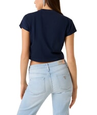 GUESS SCRIPT CROP Maglietta corta blackened blue - T-shirt e Top Donna - 2