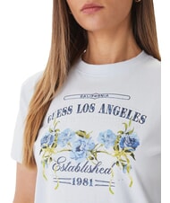 GUESS FLOWERS BOX T-Shirt in cotone sky high - T-shirt e Top Donna - 3