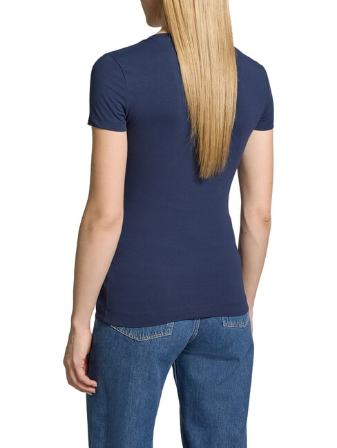 SCRIPT T-Shirt in cotone blackened blue - T-shirt e Top Donna